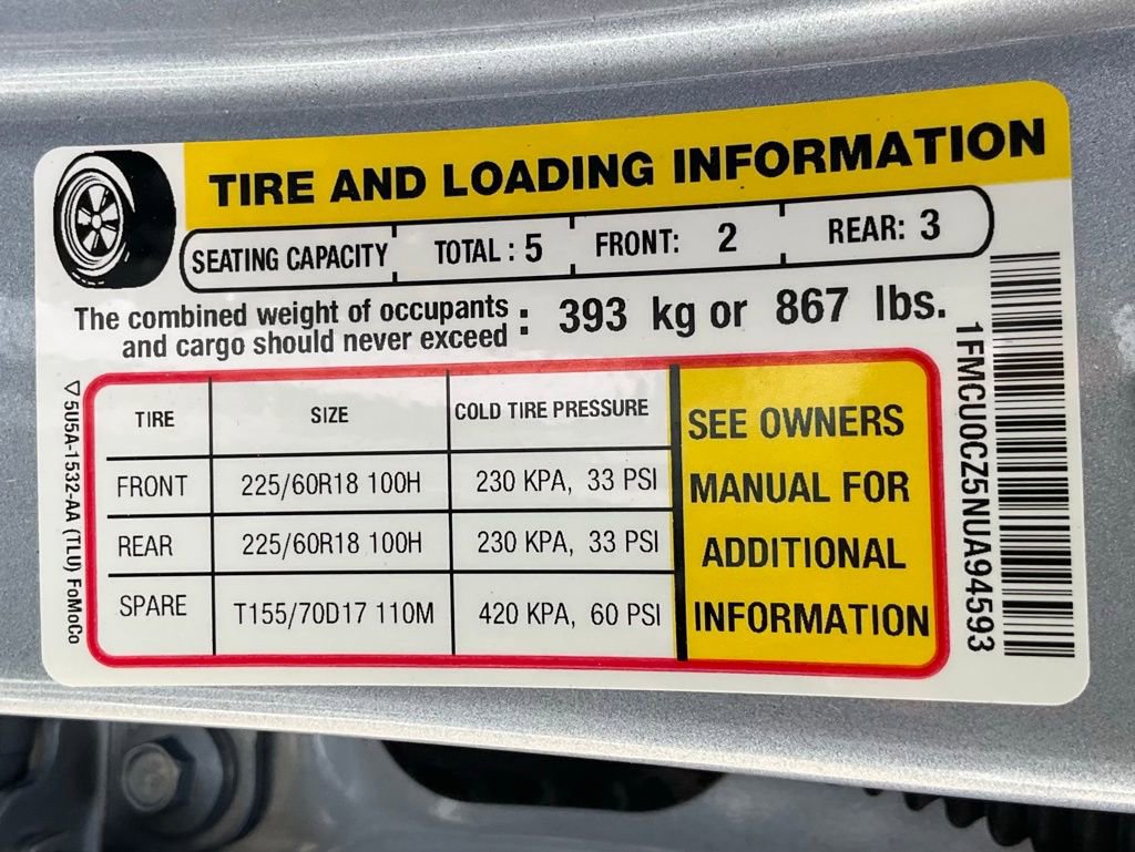 Used 2022 Ford Escape SEL w/ Technology Package image 56