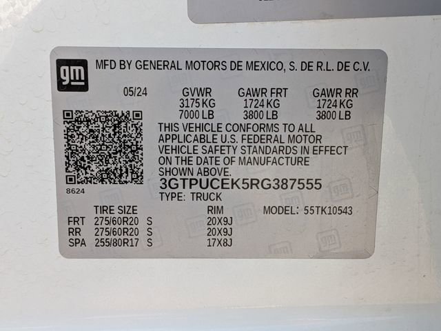 Used 2024 GMC Sierra 1500 Elevation w/ LPO, Elevation Black Package AWD/4WD image 26