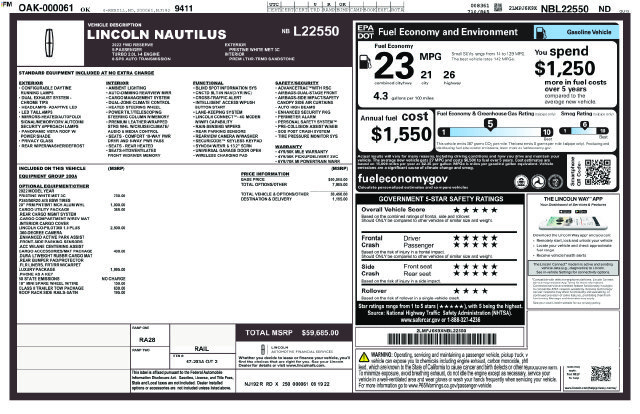 Used 2022 Lincoln Nautilus Reserve FWD image 25