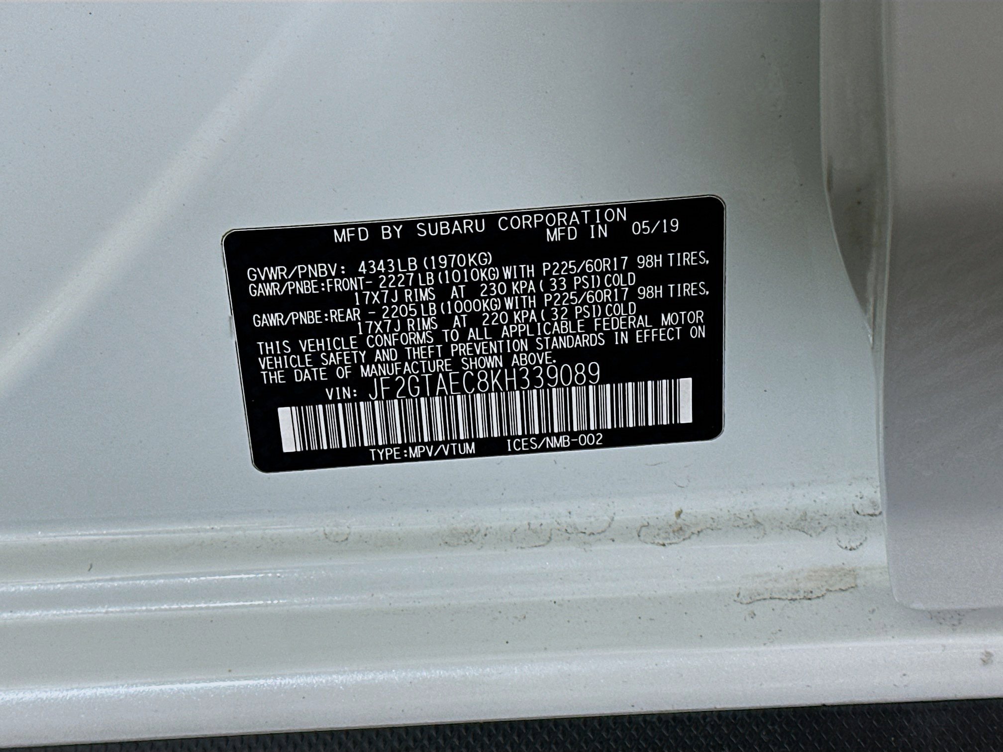 Used 2019 Subaru Crosstrek 2.0i Premium AWD/4WD image 12