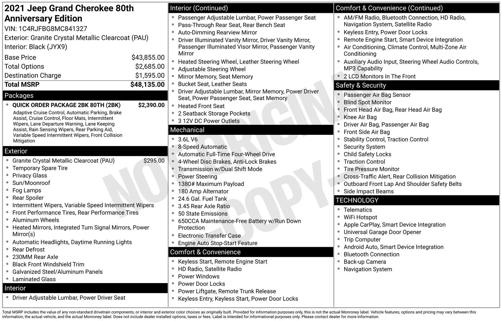 Used 2021 Jeep Grand Cherokee Limited w/ Quick Order Package 28K 80th image 4