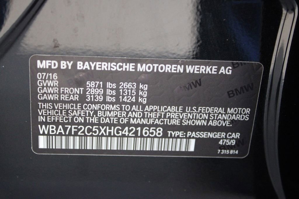 Used 2017 BMW 750i xDrive AWD/4WD image 30
