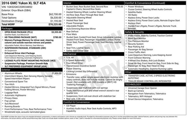 Used 2016 GMC Yukon XL SLT w/ Open Road Package image 18