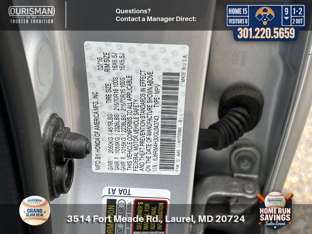 Used 2016 Honda CR-V LX image 26