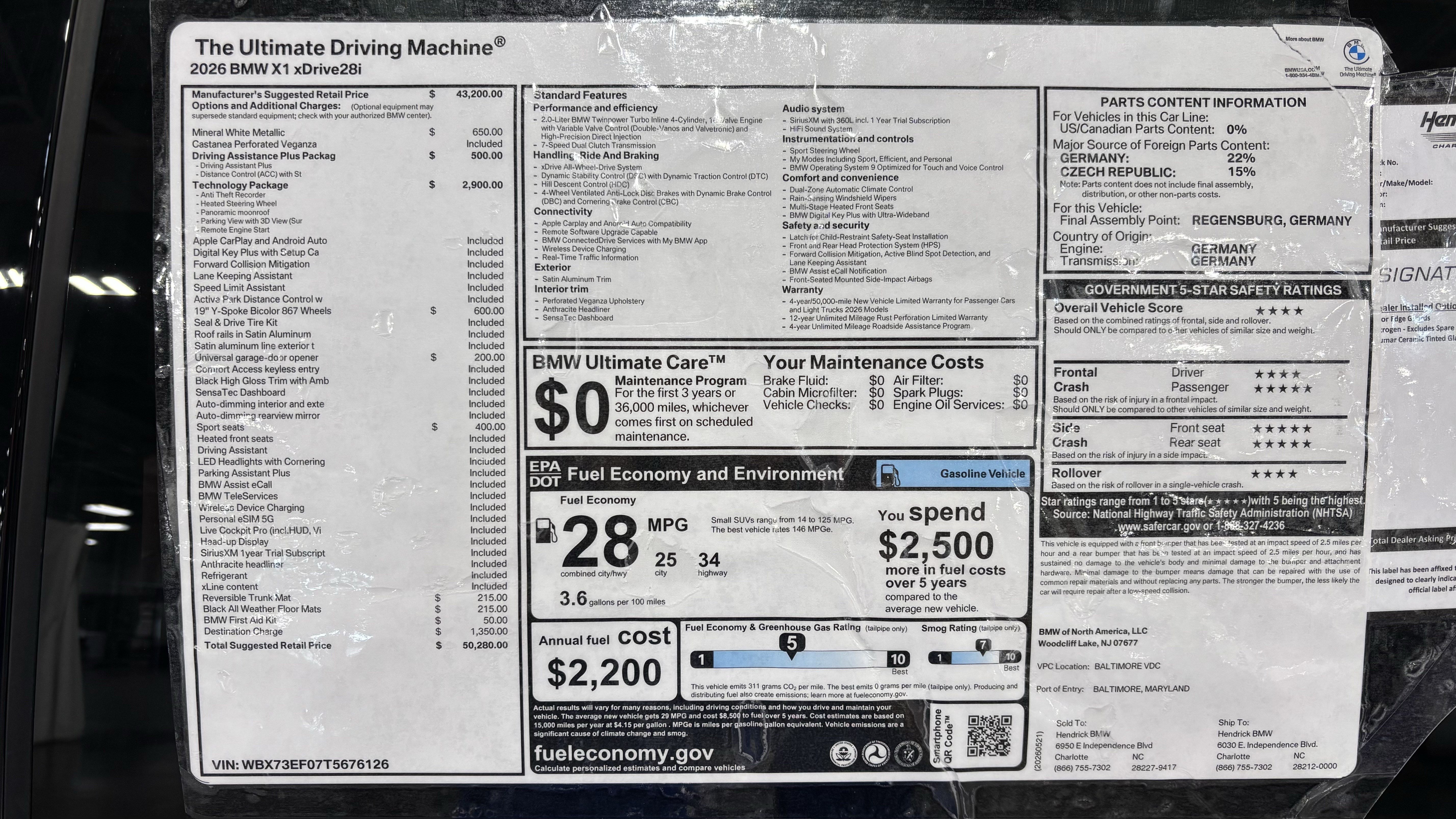 New 2026 BMW X1 xDrive28i w/ Technology Package AWD/4WD image 31