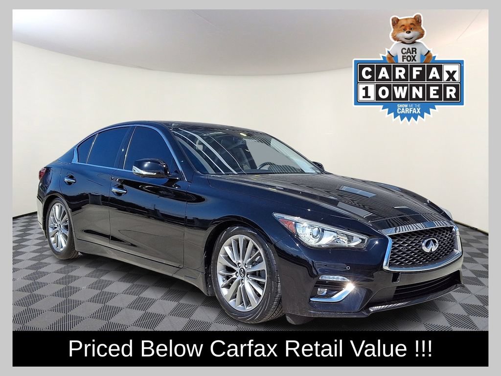 Used 2023 INFINITI Q50 Luxe w/ Cargo Package AWD/4WD image 1