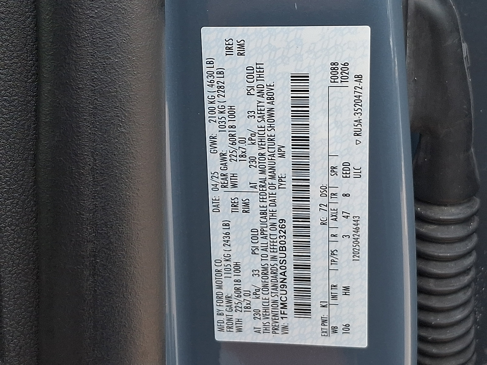 Used 2025 Ford Escape ST-Line Select AWD/4WD image 27