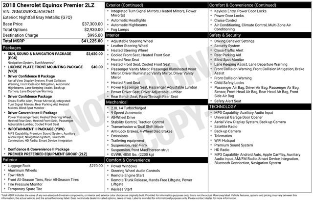 Used 2018 Chevrolet Equinox Premier AWD/4WD image 35