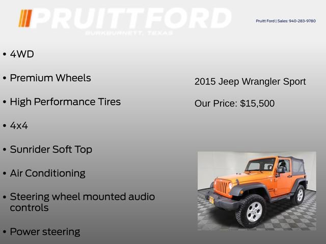 Used 2015 Jeep Wrangler Sport image 6