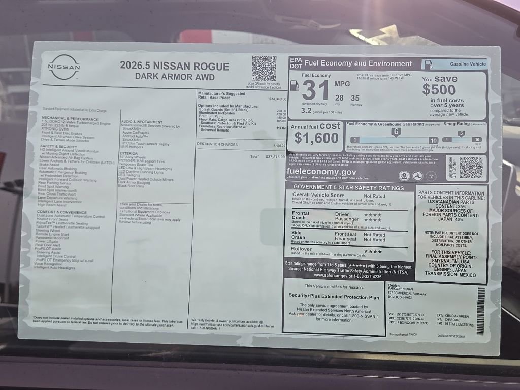 New 2026 Nissan Rogue SV image 40