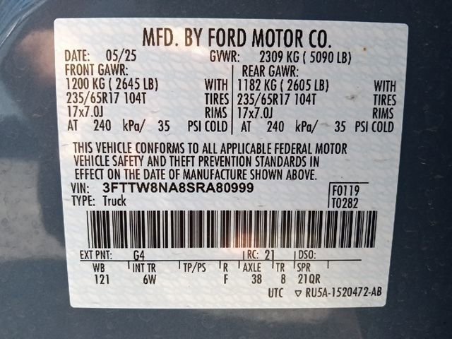 Certified 2025 Ford Maverick Tremor image 35
