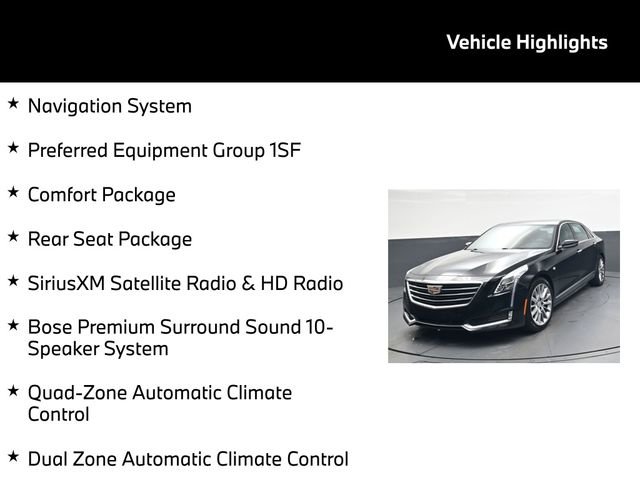 Used 2017 Cadillac CT6 Premium Luxury w/ Rear Seat Package image 5