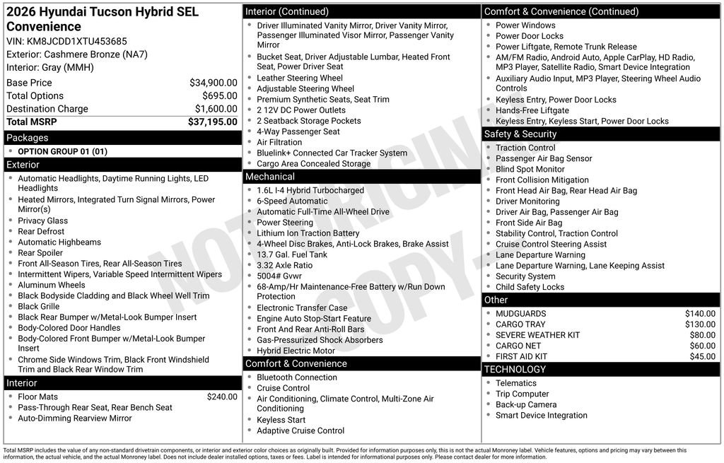 New 2026 Hyundai Tucson SEL image 5