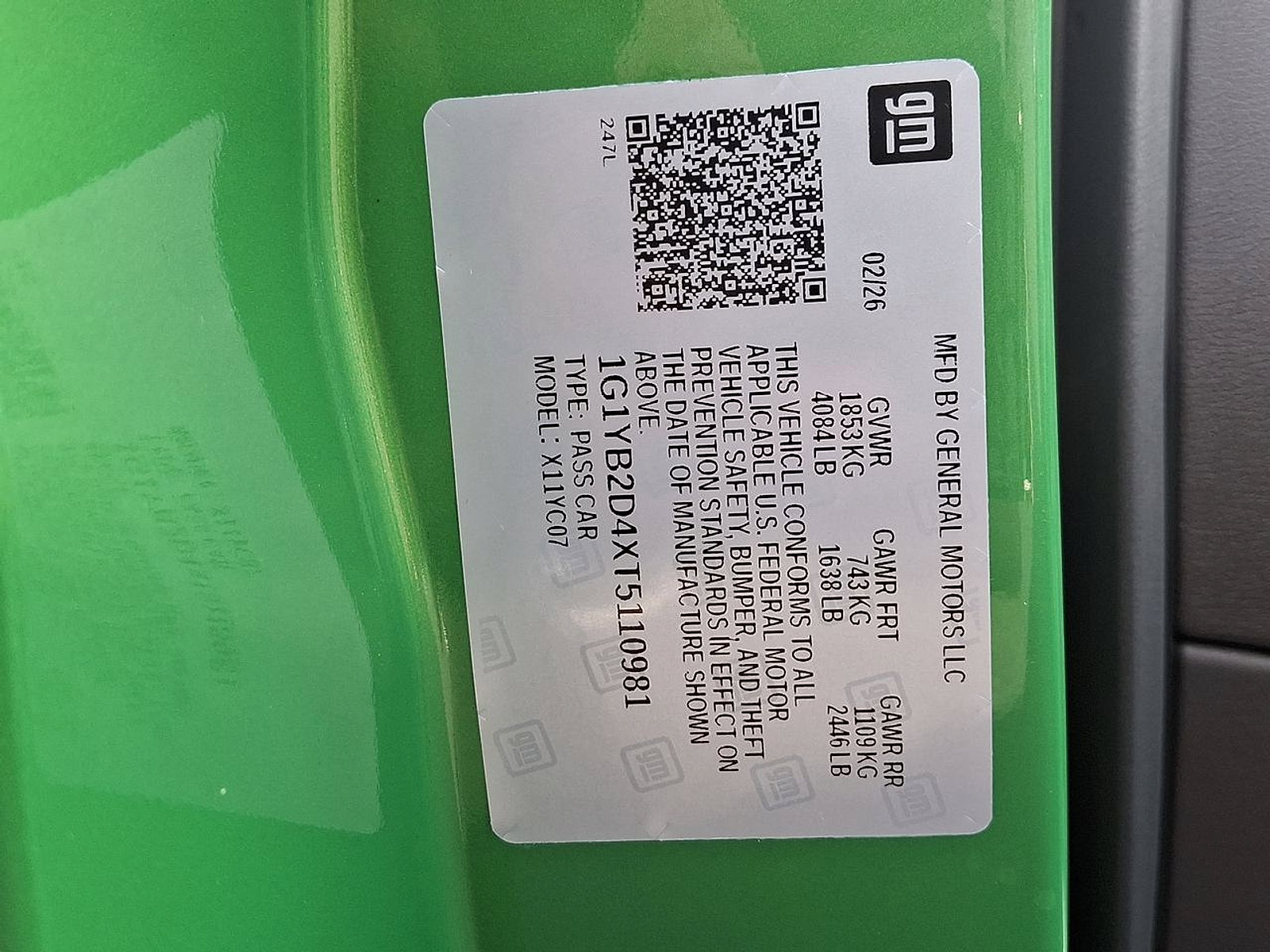 New 2026 Chevrolet Corvette 2LT image 17