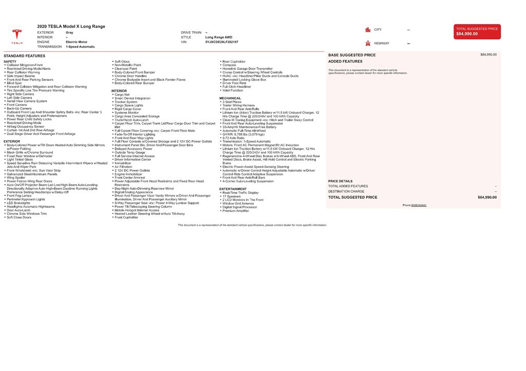 Used 2020 Tesla Model X Long Range image 9