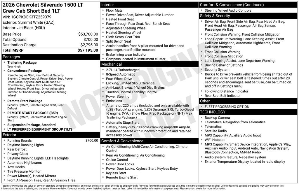 Used 2026 Chevrolet Silverado 1500 LT AWD/4WD image 15