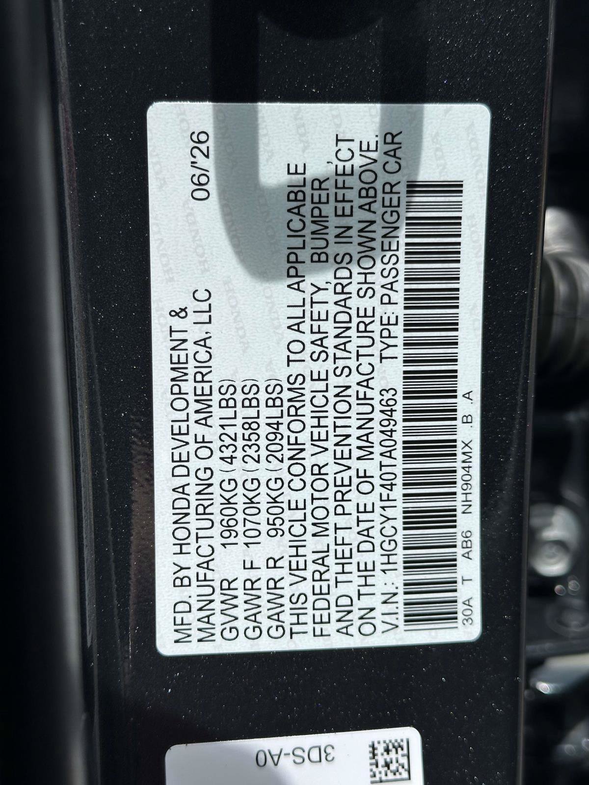 New 2026 Honda Accord SE image 29