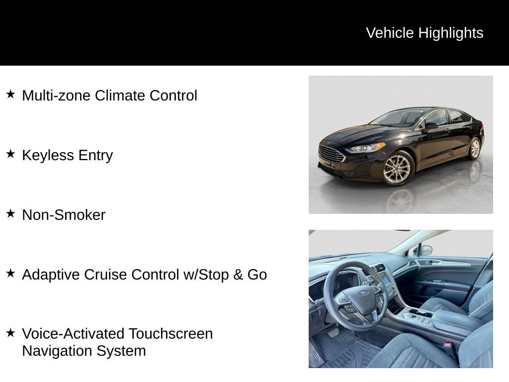 Certified 2020 Ford Fusion SE FWD image 11