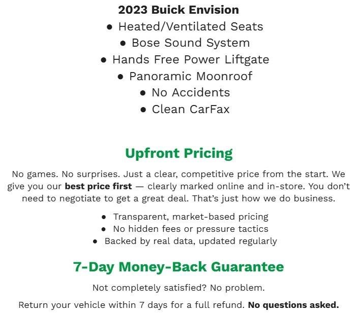 Used 2023 Buick Envision Avenir image 2