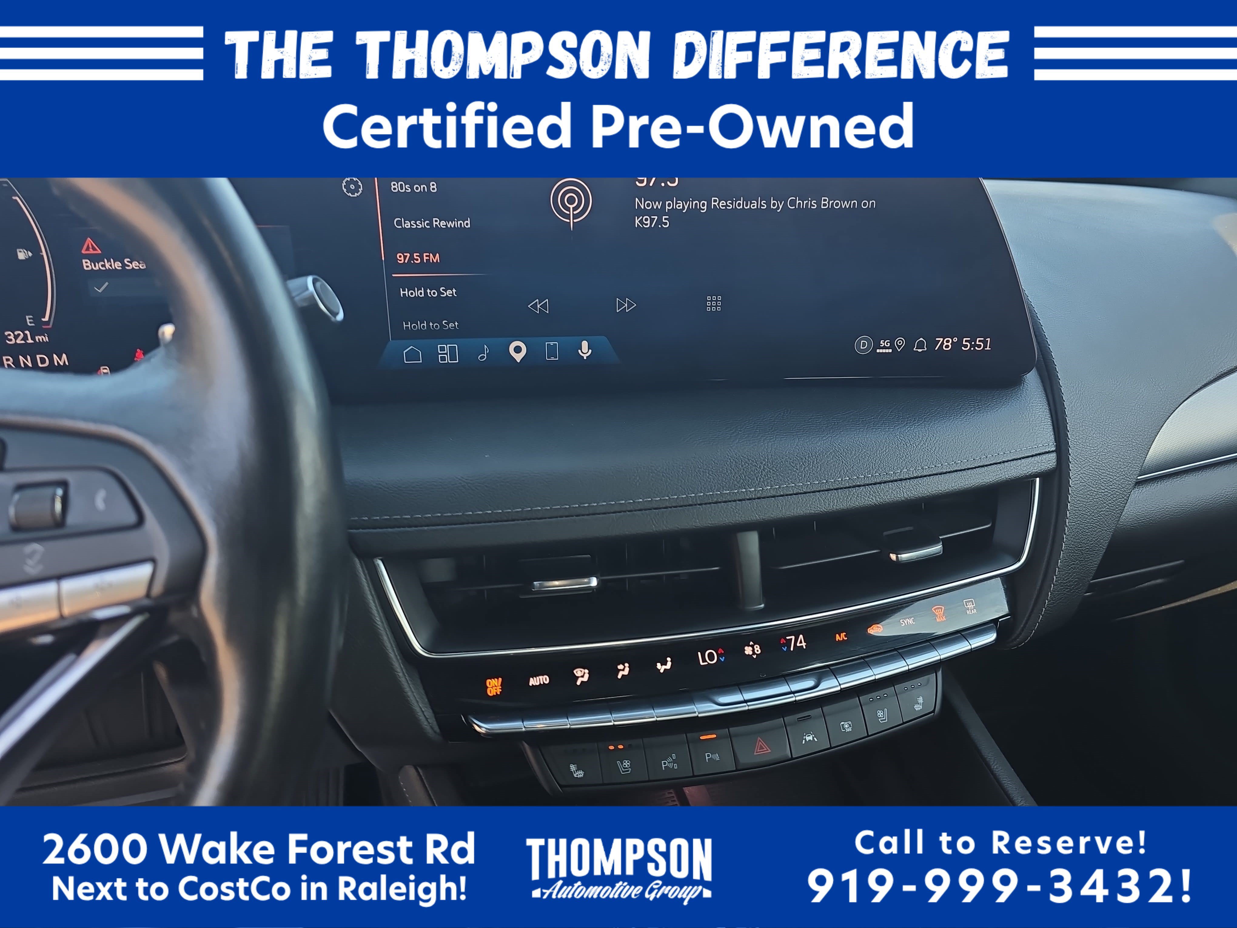 Certified 2025 Cadillac CT5 Premium Luxury w/ Sun And Sound Package AWD/4WD image 20