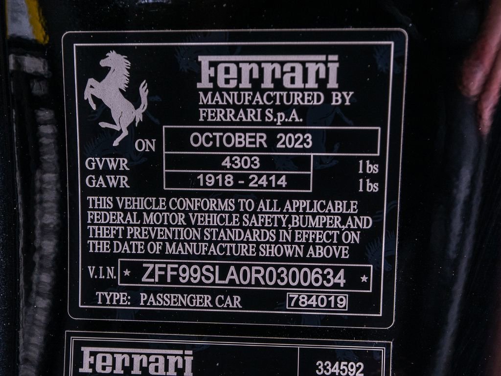Used 2024 Ferrari 296 GTB RWD image 12