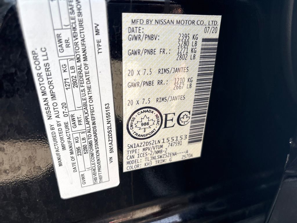 Used 2020 Nissan Murano Platinum AWD/4WD image 28