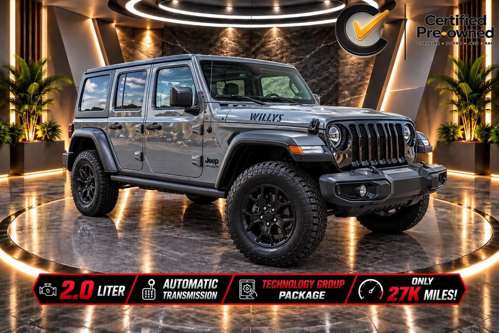 Certified 2023 Jeep Wrangler Unlimited Sport
