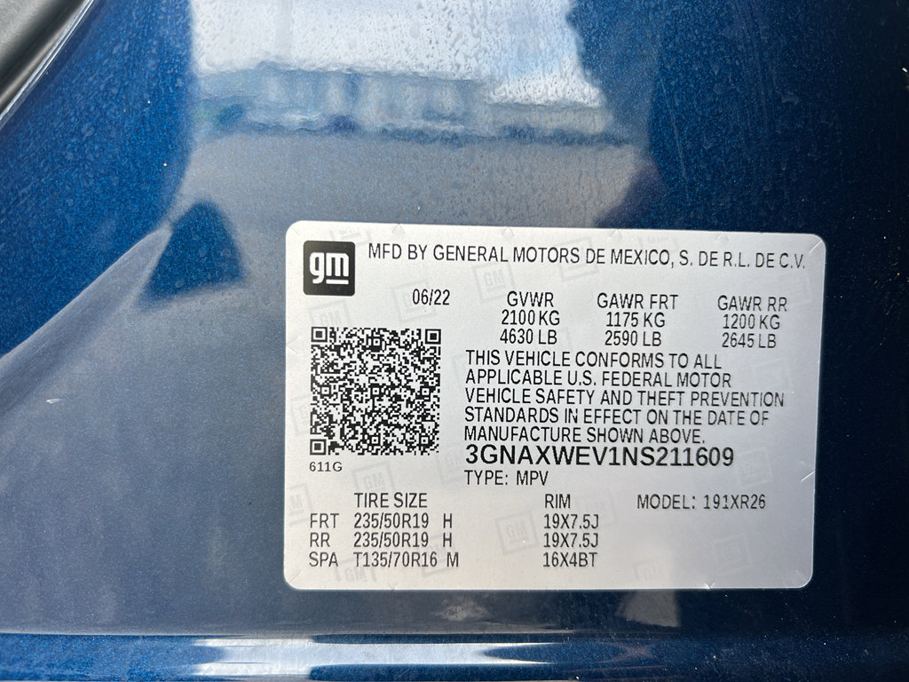 Used 2022 Chevrolet Equinox RS w/ RS Leather Package image 32