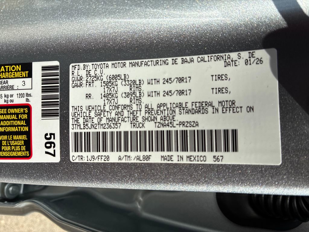 New 2026 Toyota Tacoma SR5 image 46