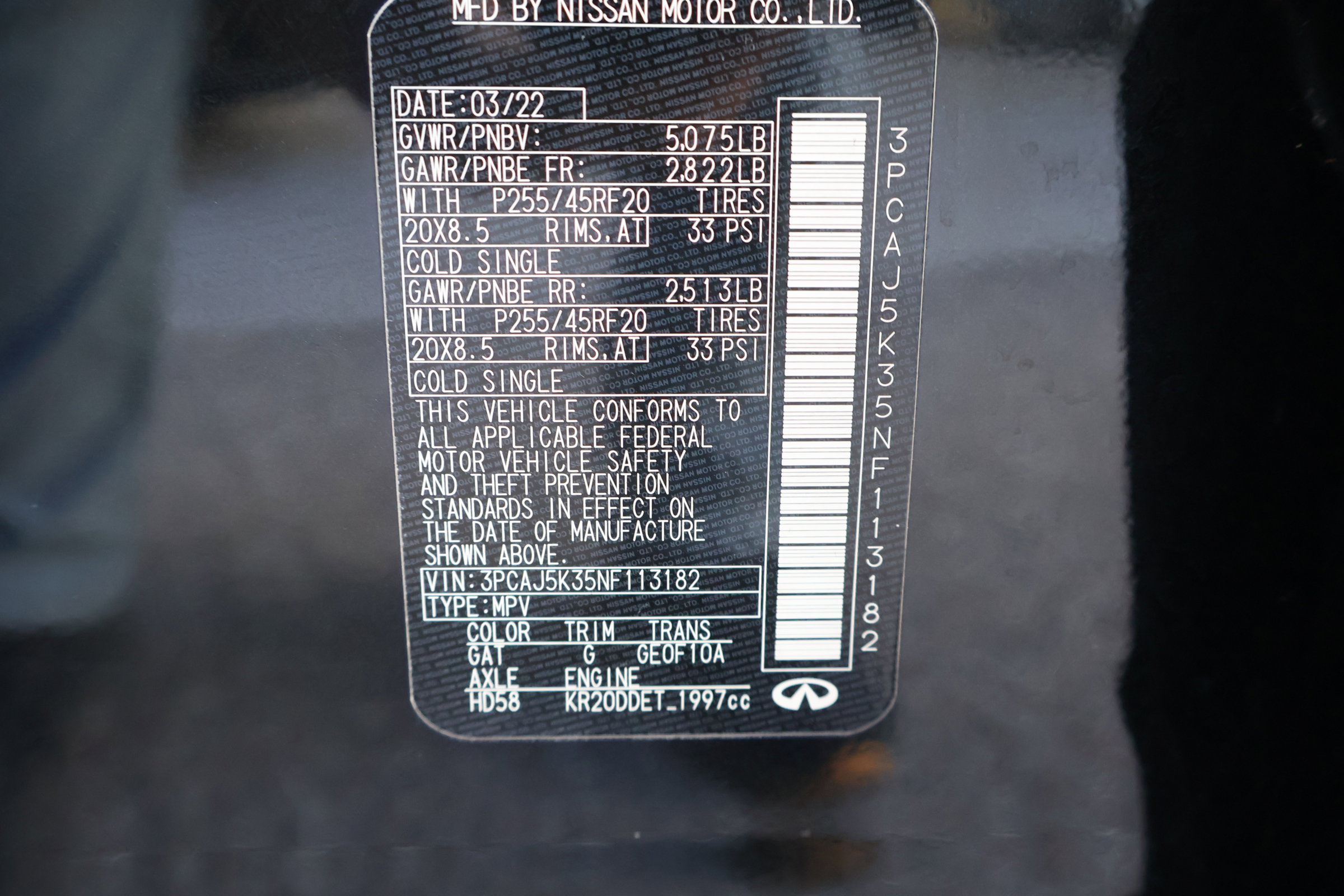 Certified 2022 INFINITI QX55 Essential w/ Proassist Package image 31