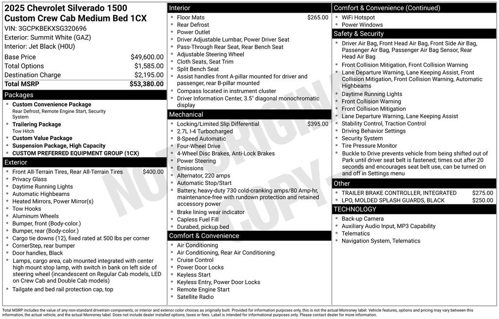 Used 2025 Chevrolet Silverado 1500 Custom AWD/4WD image 34