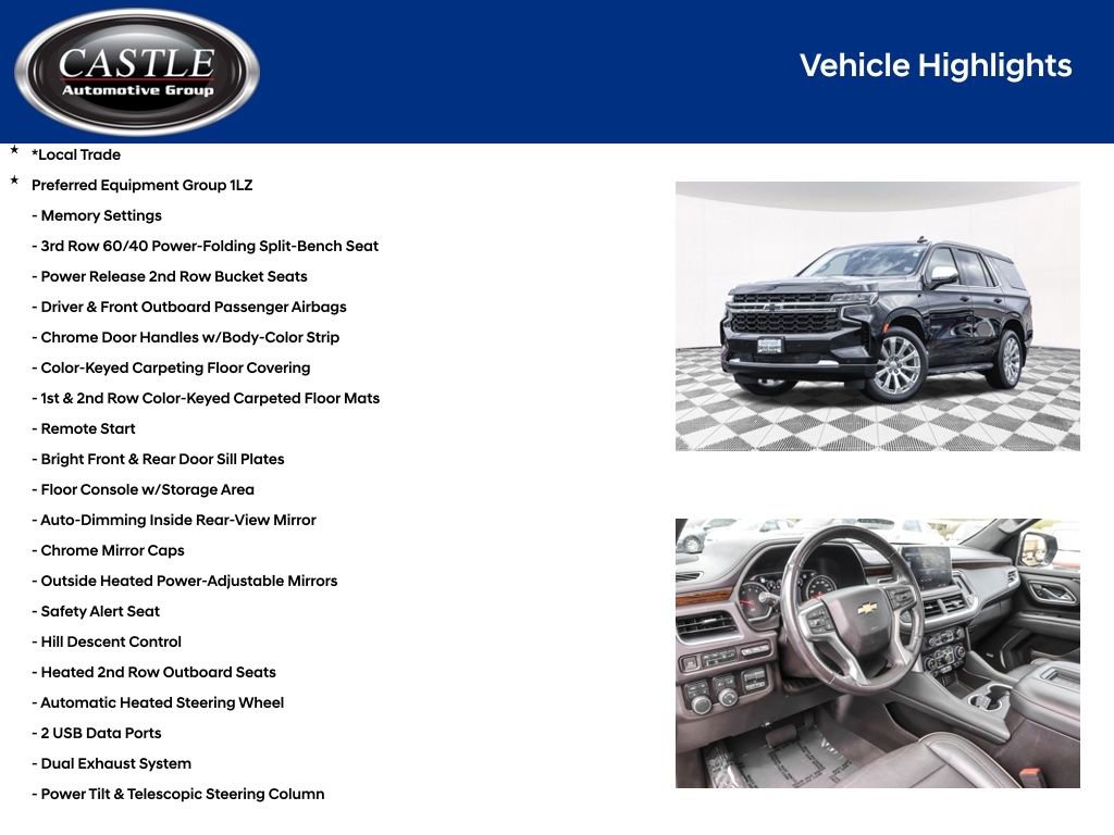 Used 2021 Chevrolet Tahoe Premier w/ Premium Package AWD/4WD image 4
