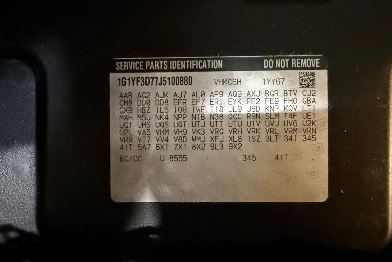 Used 2018 Chevrolet Corvette Stingray Convertible w/ 3LT Preferred Equipment Group image 57