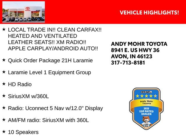 Used 2025 RAM 1500 Laramie AWD/4WD image 2