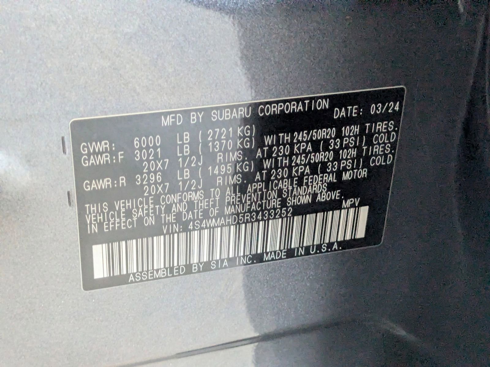 Used 2024 Subaru Ascent Onyx Edition AWD/4WD image 30