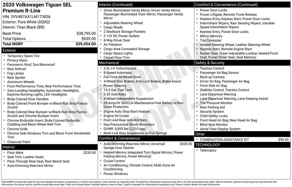 Used 2020 Volkswagen Tiguan SEL Premium R-Line image 34