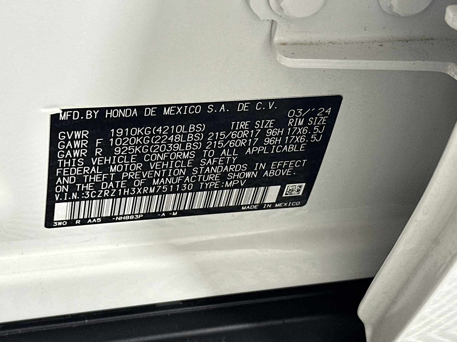 Used 2024 Honda HR-V LX image 31