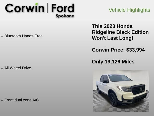 Used 2023 Honda Ridgeline Black Edition image 12