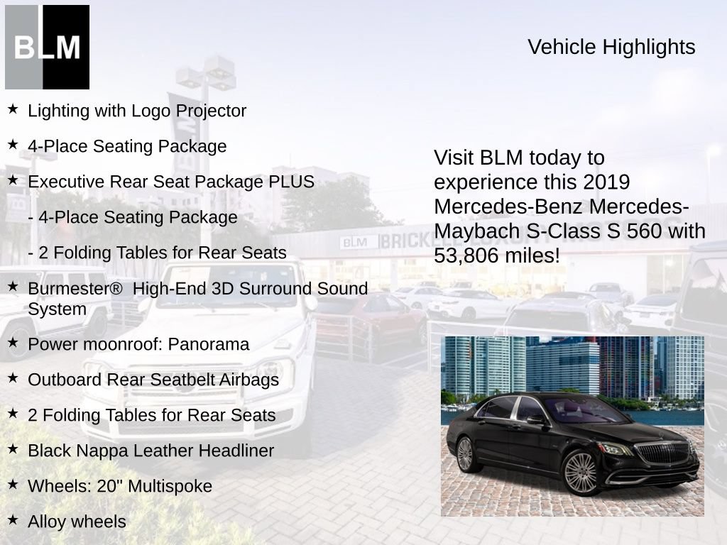 Used 2019 Mercedes-Benz Maybach S 560 4MATIC image 5