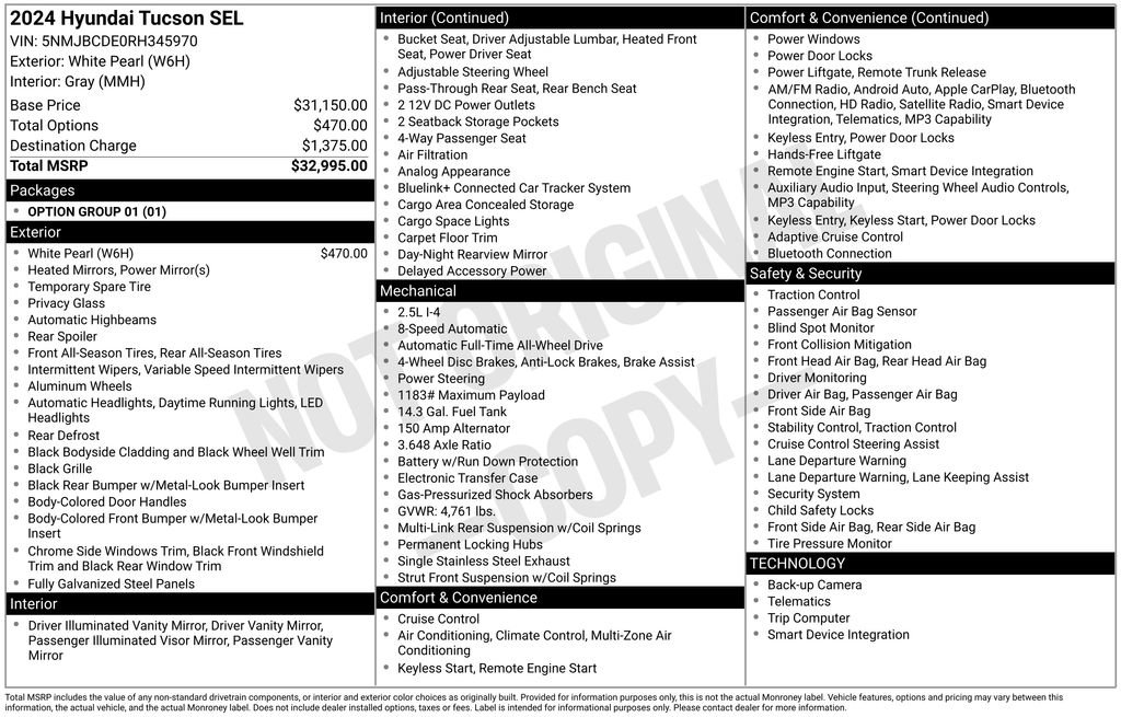 Certified 2024 Hyundai Tucson SEL image 29
