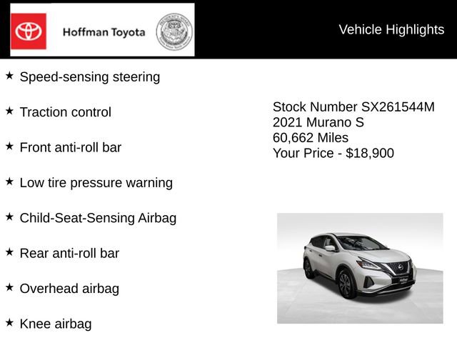 Used 2021 Nissan Murano S AWD/4WD image 15