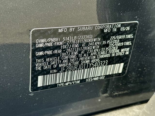 New 2026 Subaru Outback Touring XT AWD/4WD image 36