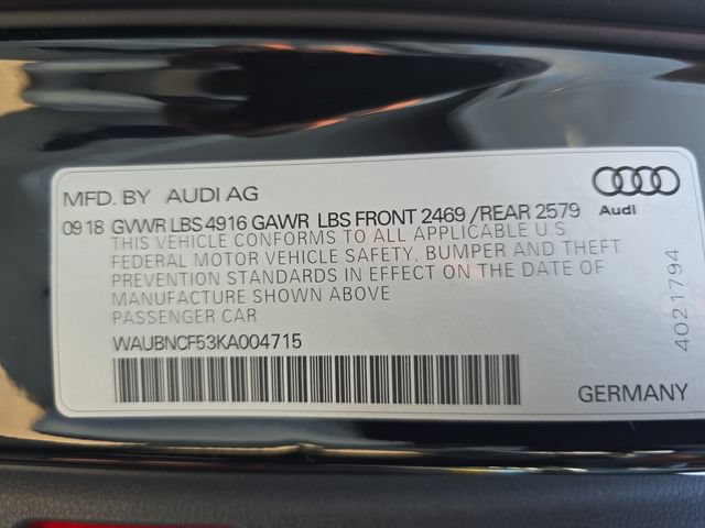 Used 2019 Audi A5 2.0T Premium Plus w/ Premium Plus AWD/4WD image 40