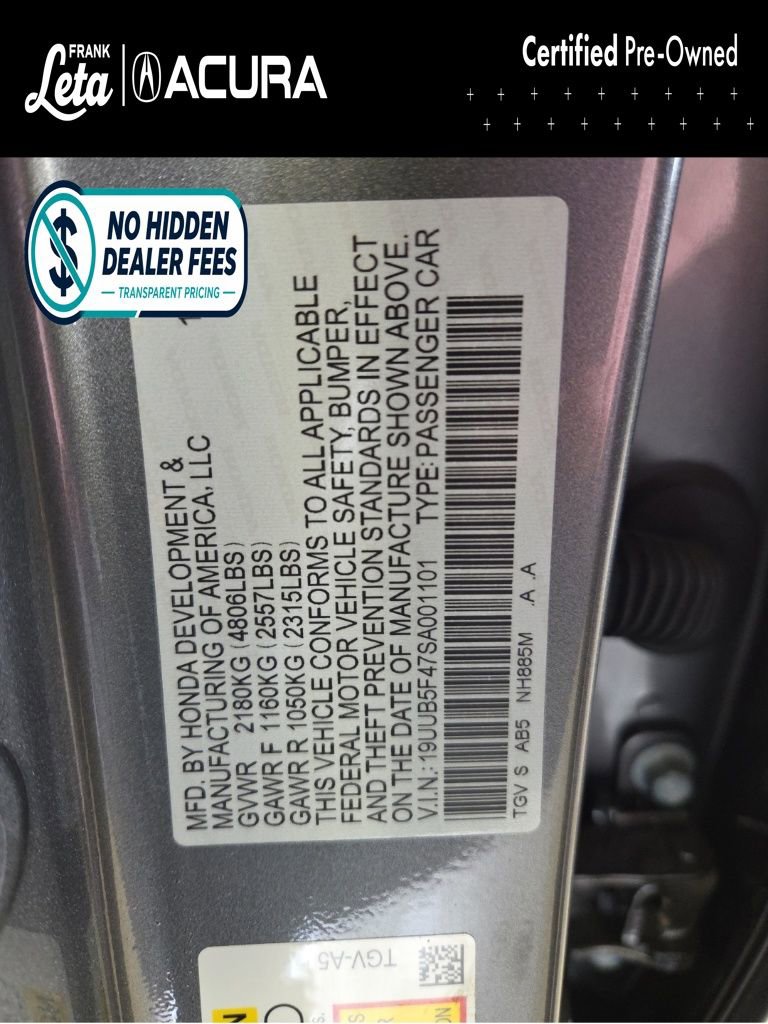Certified 2025 Acura TLX w/ Technology Package FWD image 27