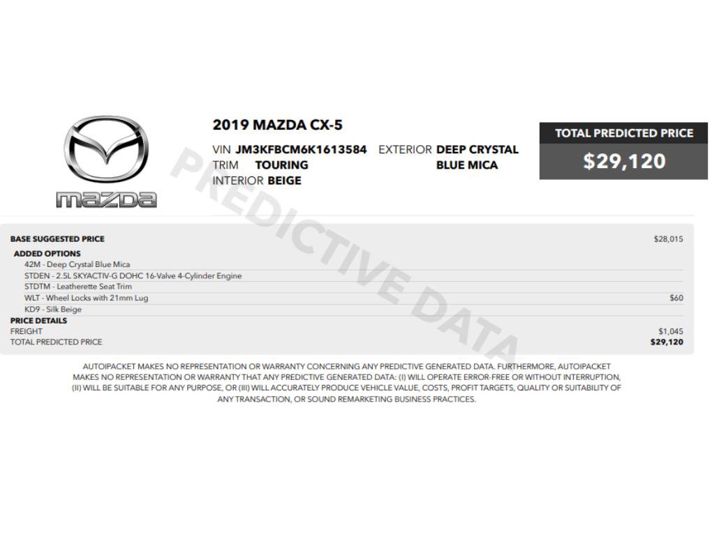 Used 2019 MAZDA CX-5 Touring AWD/4WD image 2