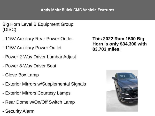 Used 2022 RAM 1500 Big Horn AWD/4WD image 12