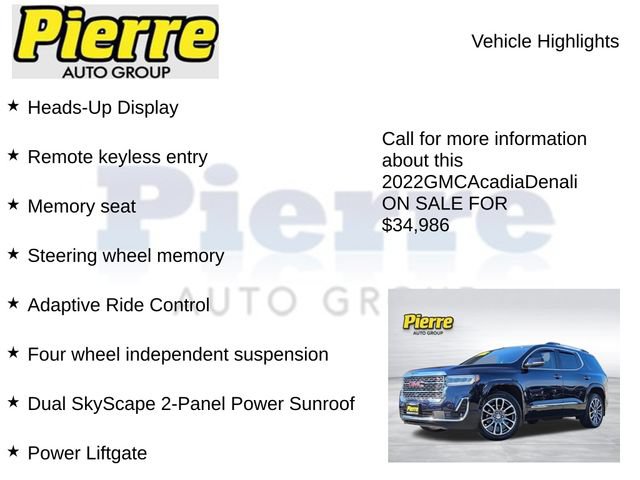 Used 2022 GMC Acadia Denali w/ Denali Ultimate Package AWD/4WD image 23