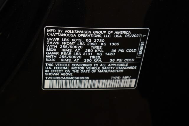 Used 2021 Volkswagen Atlas SE AWD/4WD image 22