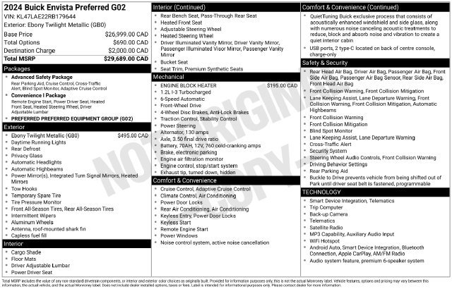 Used 2024 Buick Envista Preferred FWD image 2