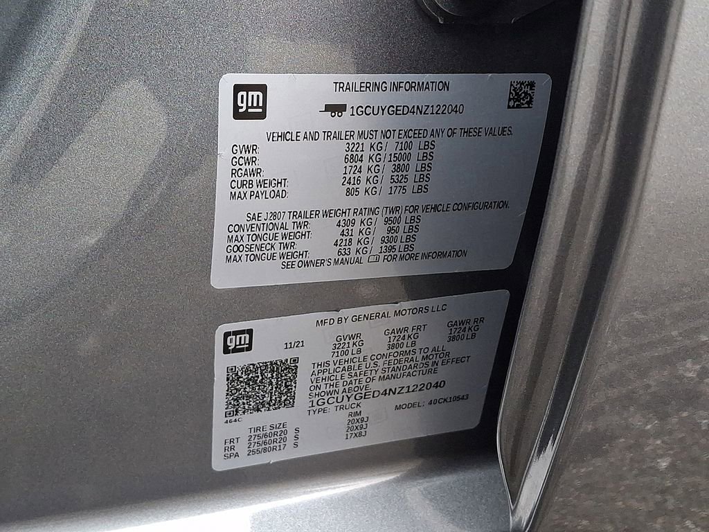 Used 2022 Chevrolet Silverado 1500 LTZ w/ LTZ Premium Package image 28